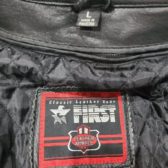 Maverick Men's Motorcycle Leather Jacket - Large - Picture 5 of 15